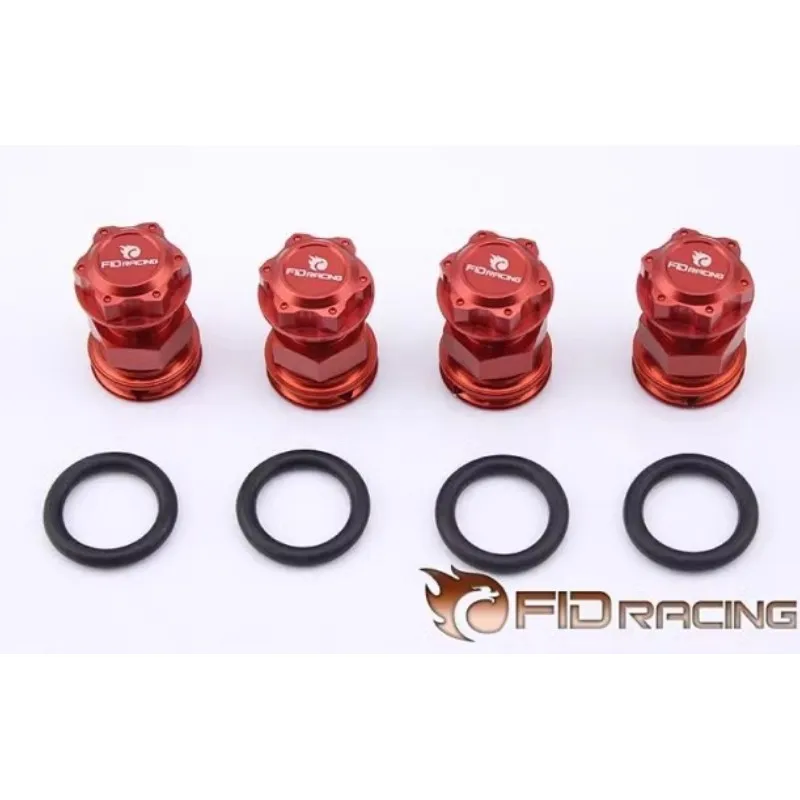 FID CNC Alloy Axle Extender +12mm and Wheel Nut for 1/5 LOSI 5IVE-T