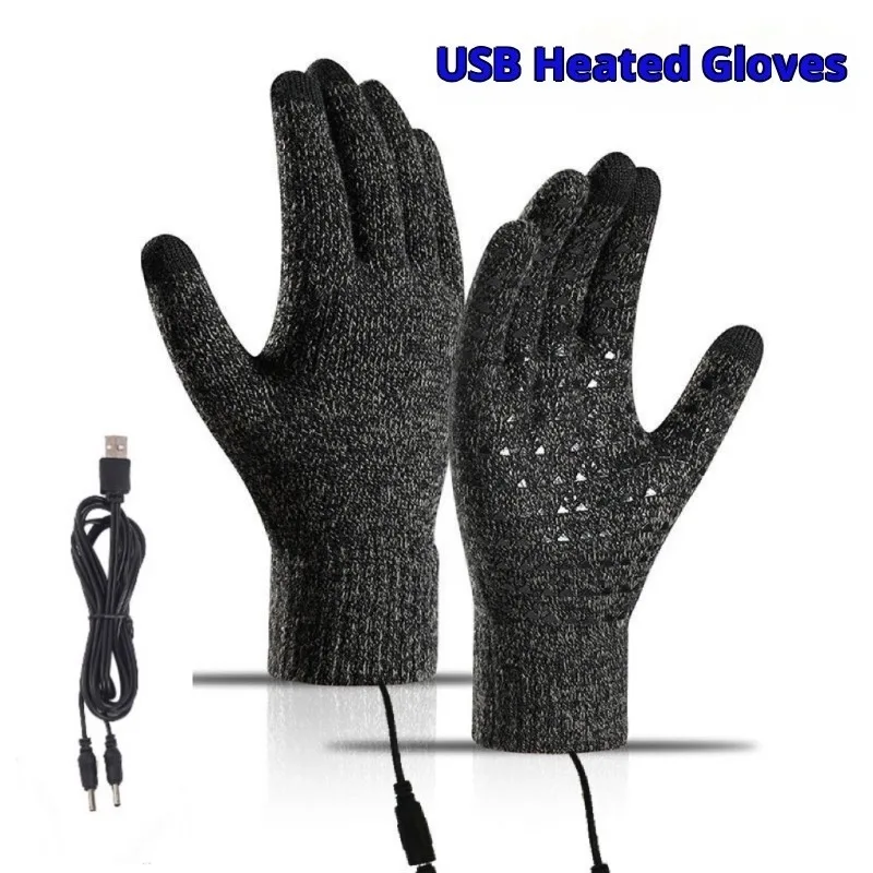 

Heated Gloves Winter Children Heated Gloves Warm Waterproof Motorcycle Rechargeable Heating Thermal Gloves for Snowmobile