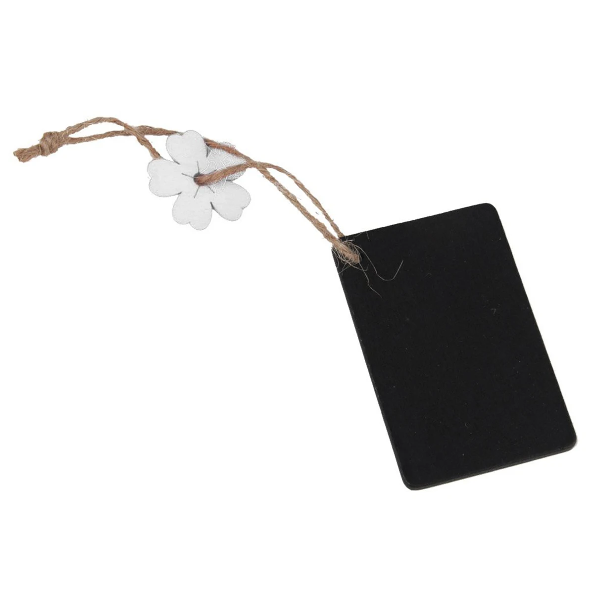 

10Pcs Wooden Double Sided Chalkboard Tags Black White Approx 7x4.5cm Vintage Hanging Price Tags Wedding Gift