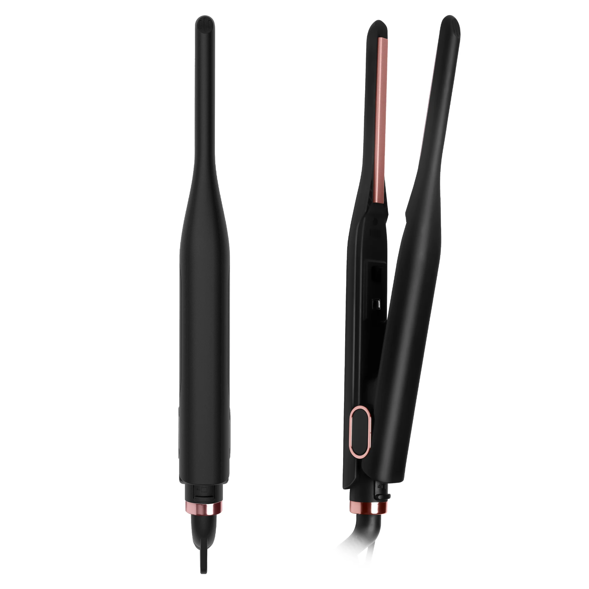 Small Flat Iron for Short Hair Pencil Flat Iron Mini Hair Straightener Ceramic Beard Straightener Tiny Hair Straightening Iron