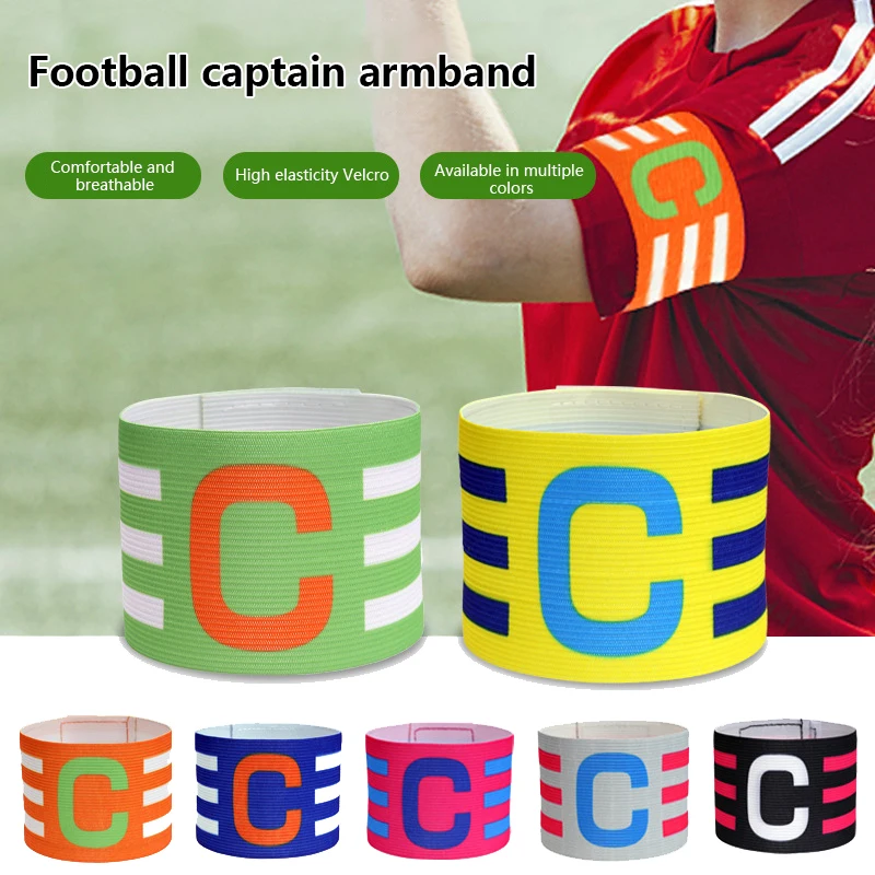 Soccer Captain Armband For Children Adults Adjustable Football Soccer Leader Arm Band Bracelet Football Training Group Armband