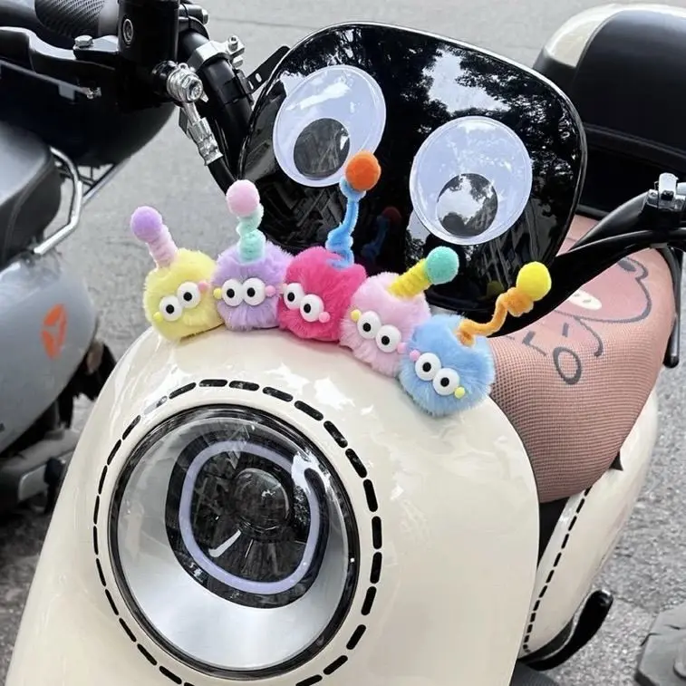 

Car ornaments creative coal ball cute doll car center console monster hair ball cart decoration funny supplies
