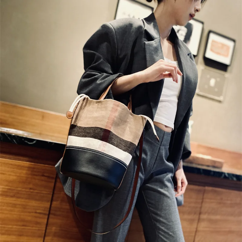 Luxury Brand Designer Tote Bag For Women 2024 New Large Women\'s Bucket Bags Messenger Bag Female Casual Fashion Trends Handbag