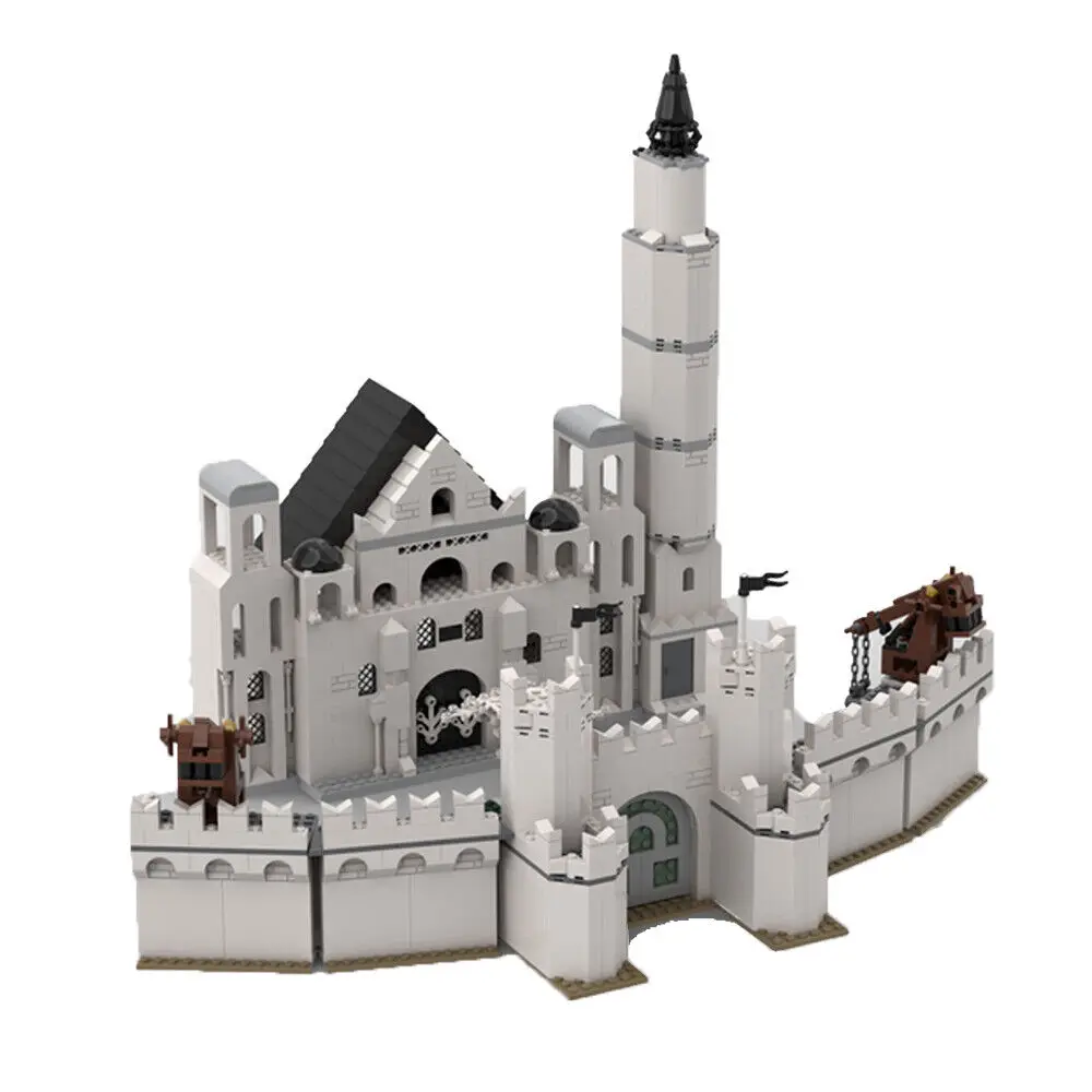 

Capital City with Throne Room, Trebuchets and White Tower 1524 Pieces MOC Build