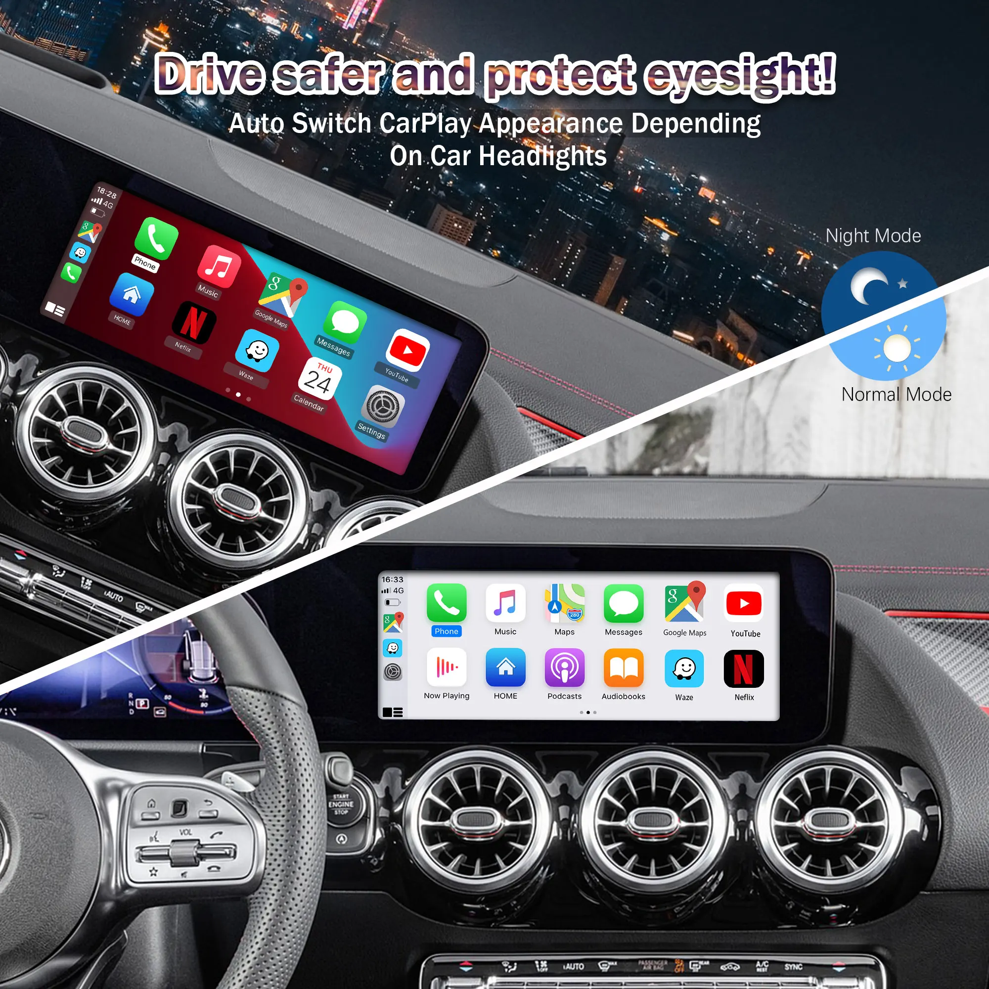 OTTOCAST U2 Air Wireless CarPlay Adapter USB Dongle OEM Multimdia Player for Audi Proshe Benz VW Volvo Toyota