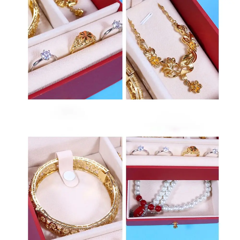 Simplicity Drawer Jewelry Box Gifts Rings Cosmetic Mirror Necklaces Fall Prevention Bedroom Decor