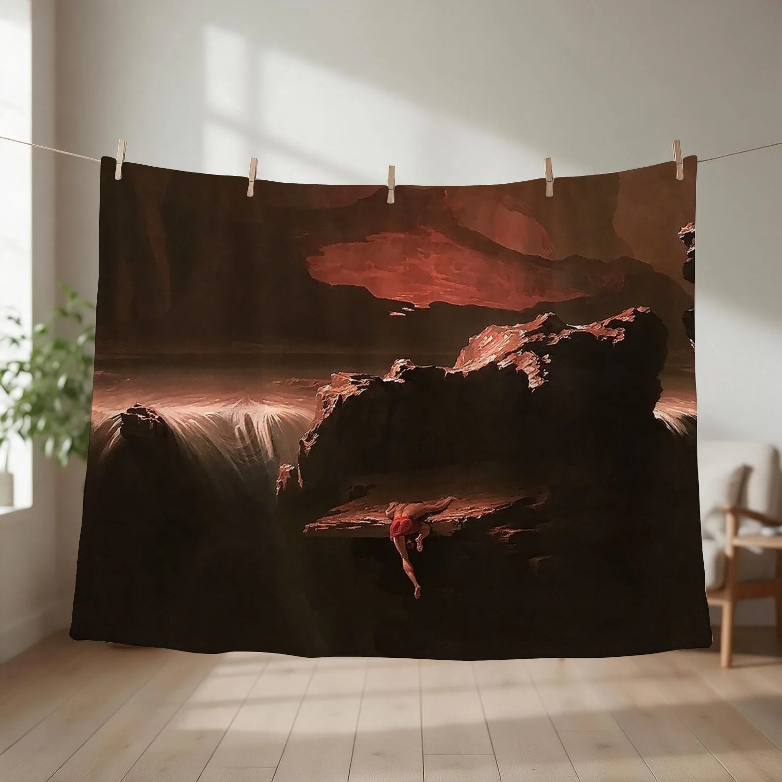 Sadak in Search of the Waters of Oblivion - John Martin - 1812 Throw Blanket funny gift Plaid Luxury Brand Blankets
