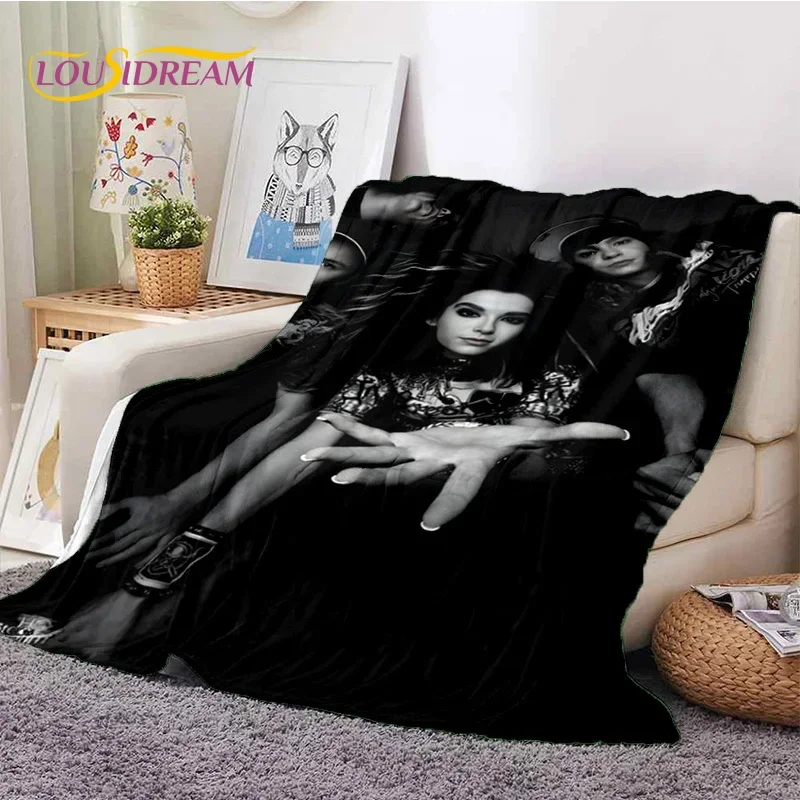 

Rock Band Tokio Hotel Bill Kaulitz Soft Flannel Blanket for Bed Bedroom Sofa Picnic,Throw Blanket for Cover Outdoor Leisure Gift