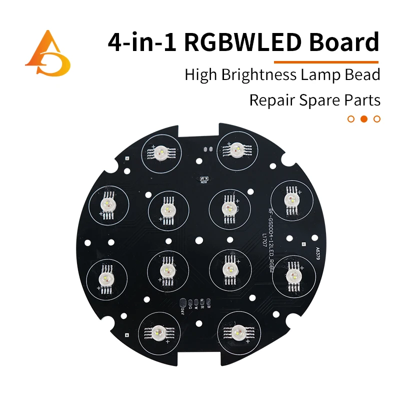 rgbw moving head led light panel pecas de reparo de luz de palco 12x12w 01