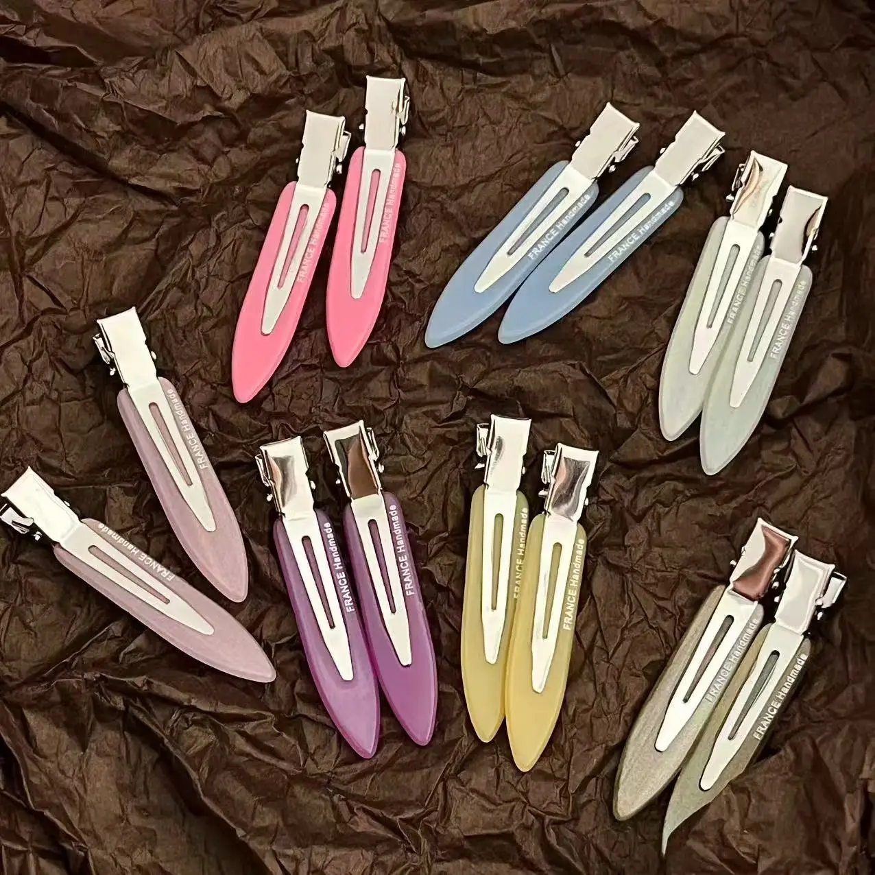 Hair Clip Resin Slim Seamless for Side Fringe Flyaway Hair Cute Basic Versatile Makeup Daily Headwear for Girls Premium Quality