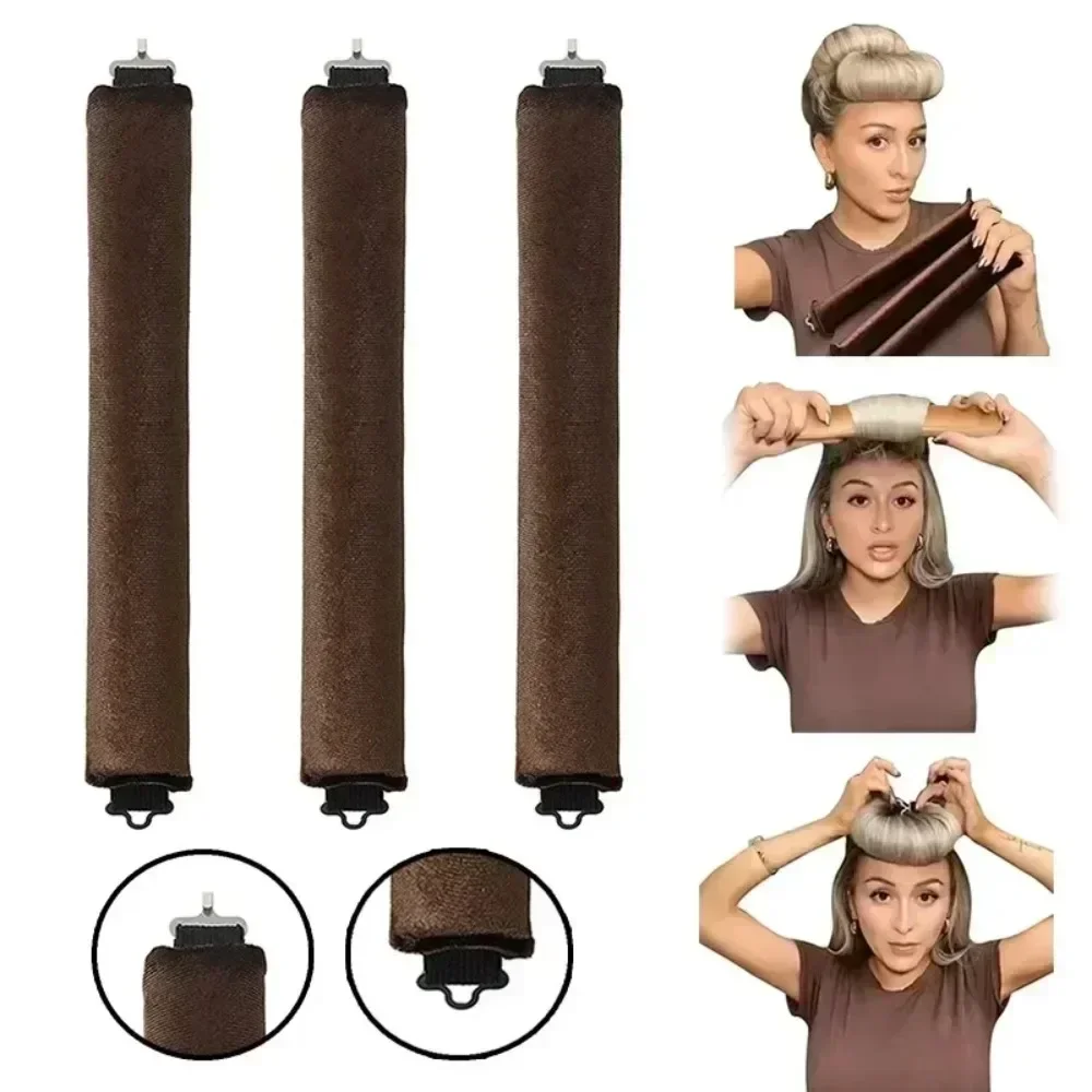 

Heatless Hair Curler No Heat Hair Rollers Curling Rod Headband Soft Curls Sleeping Flexi Rods with Hook Hair Styling Tools