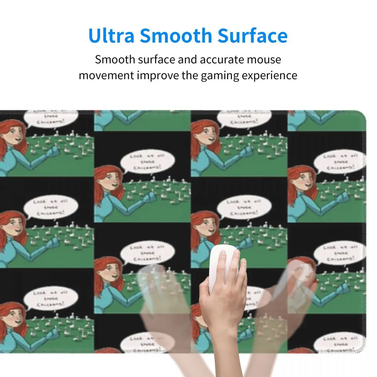 Shallan And The Chickens Rubber Keyboard Pads