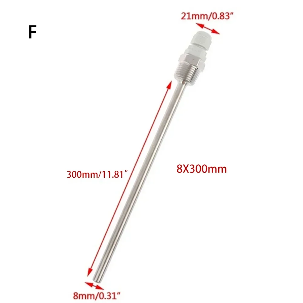 Pozzetto termometrico in acciaio inossidabile con filettatura NPT da 1/2 \