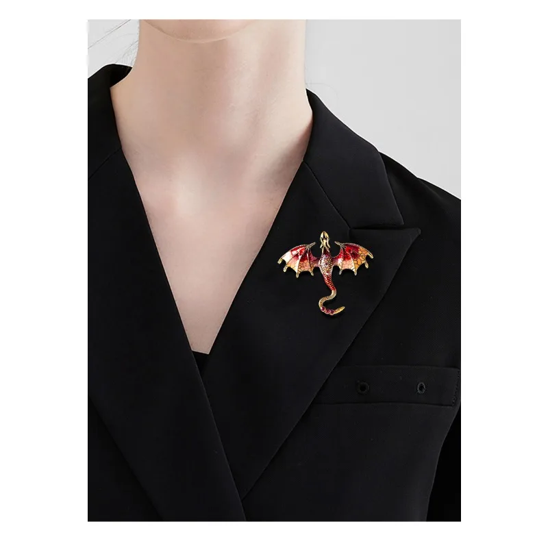 Dragon Enamel Pin, Creative Cartoon Design