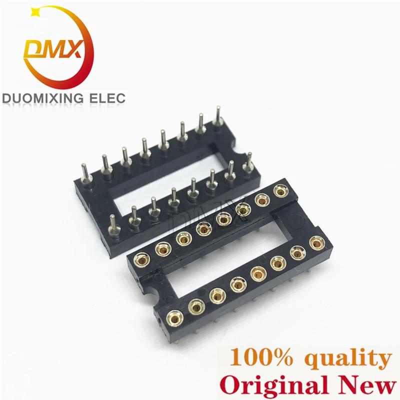 10PCS IC socket monolithic integrated chip is directly inserted into the round hole base of DIP chip 8P 14P 16P 20P 28P 40P pin