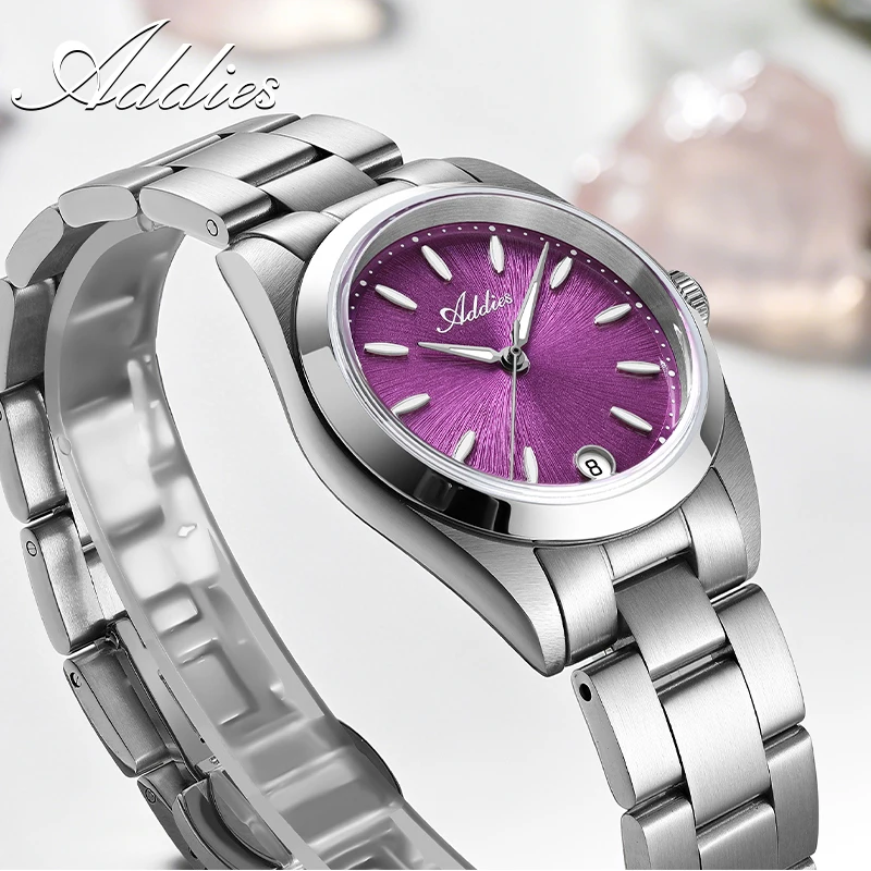 ADDIES Jam Tangan Pasangan Kristal Safir Jepang GM12 BGW9 Jam Tangan Pasangan Mewah Olahraga Tahan Air 50M Baja Tahan Karat Super Bercahaya