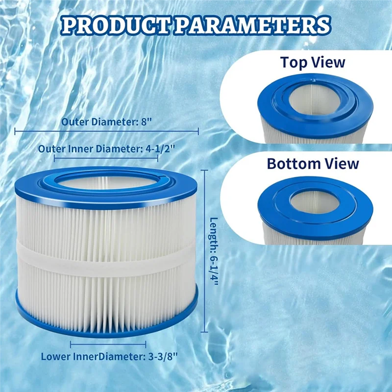 ABUI-For Pleatco PBF40 And PBF40-M 10-00282 For Spa Filter Cartridge For Wellspring 10-00282 Filter 30 Swimming Pool Filter