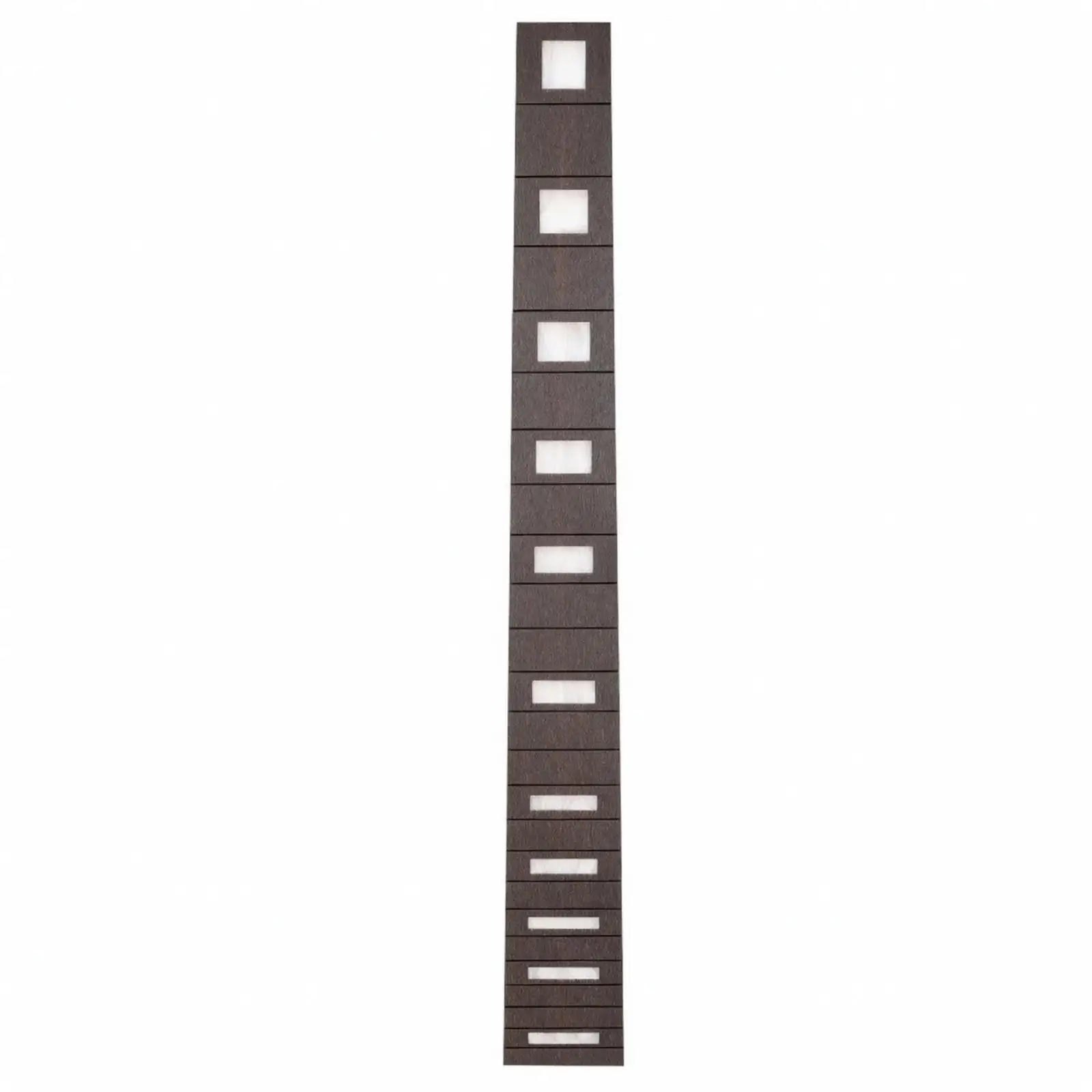 Slotted Ebony Fingerboard for Guitar and Bass Guitar 4 String Replacement Accessory for Custom Builds and Old Guitar Restoration