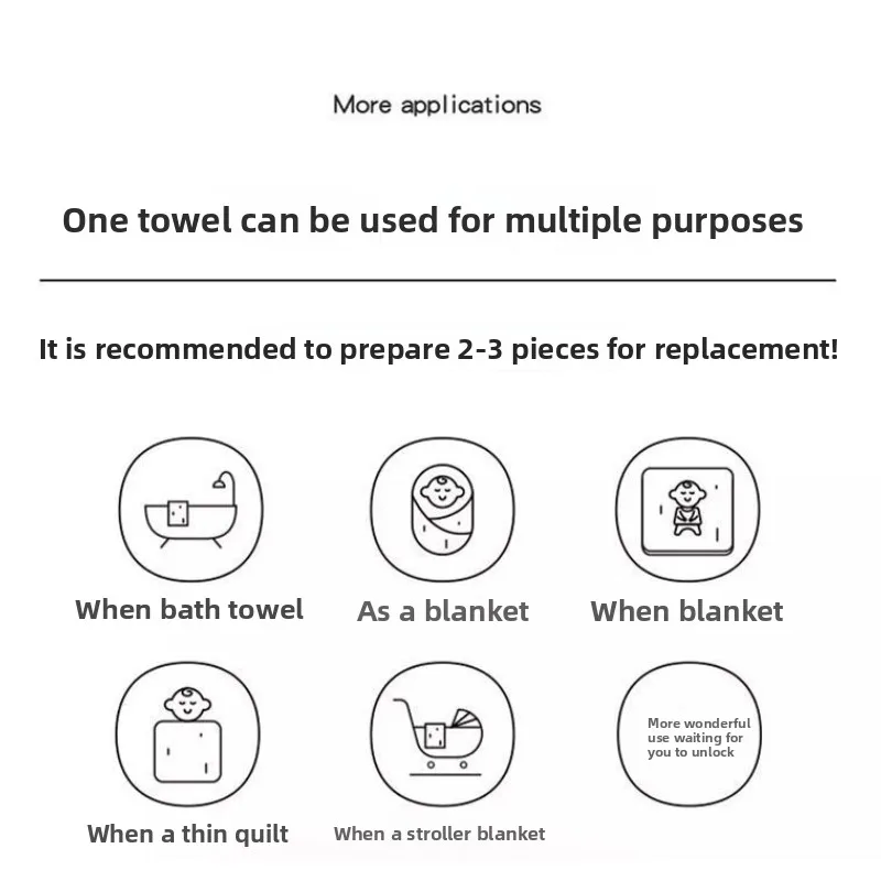 Cartoon Print 4-Layer Cotton Gauze Bath Towel - Super Absorbent Multi-Use Blanket & Shawl