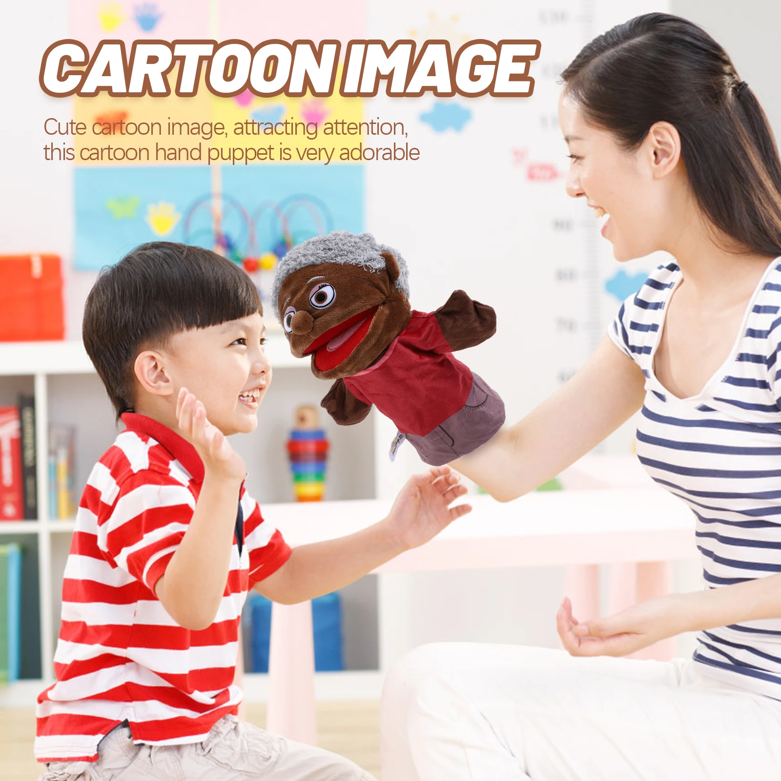

Hand Puppet Props Funny Figure Decorative Storytelling Toys Kid Child