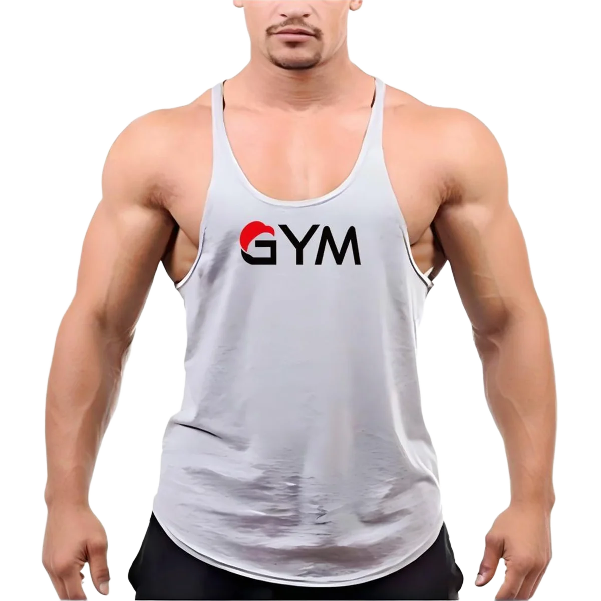

Branded Men's Fitness Threaded Vest Cotton Sleeveless Shirt Gym Bodybuilding Sportswear Training-Specific Sports Vest