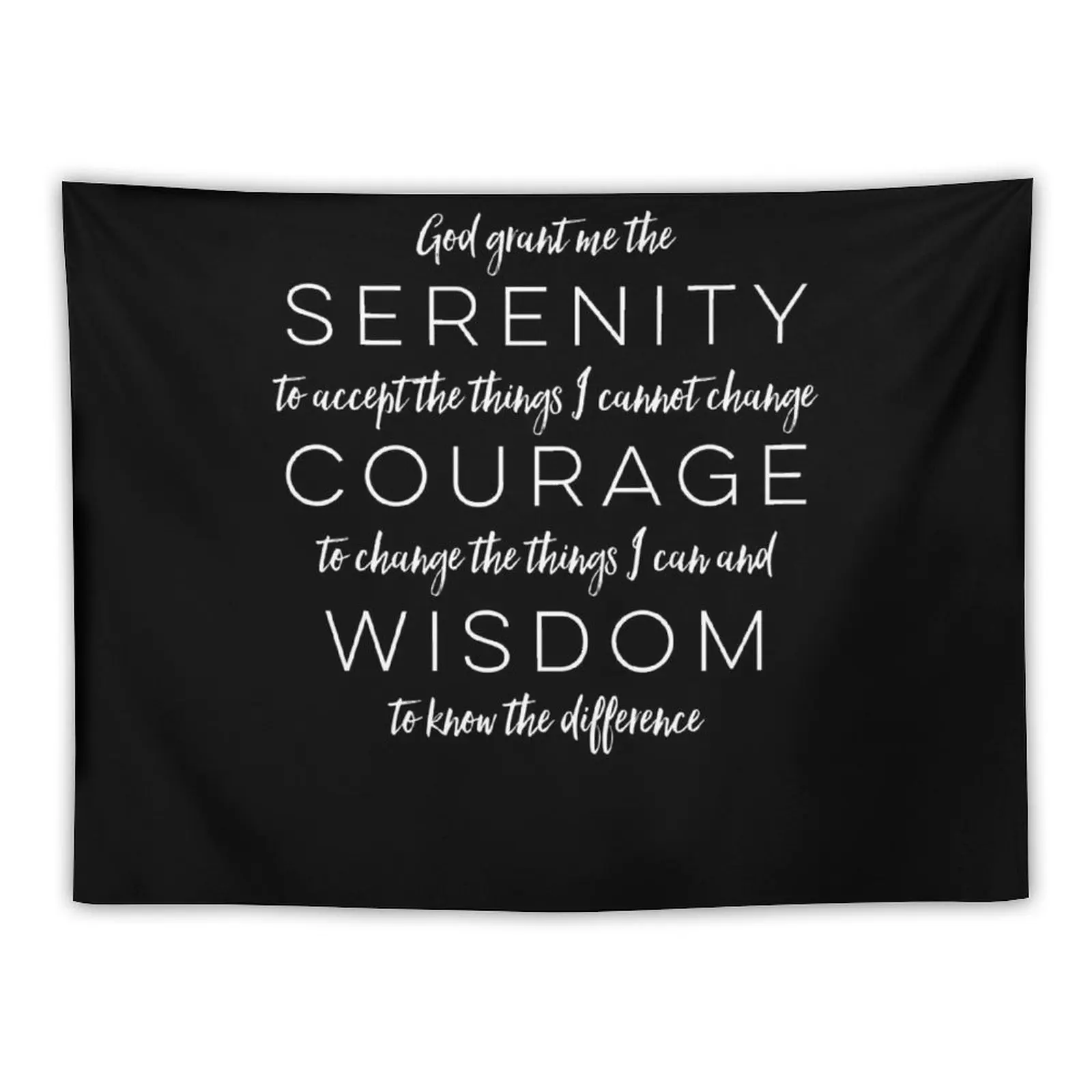 New Serenity Prayer Tapestry Wall Decoration Hanging Wall Tapestry Room Aesthetic Decor Home Decorations Aesthetic