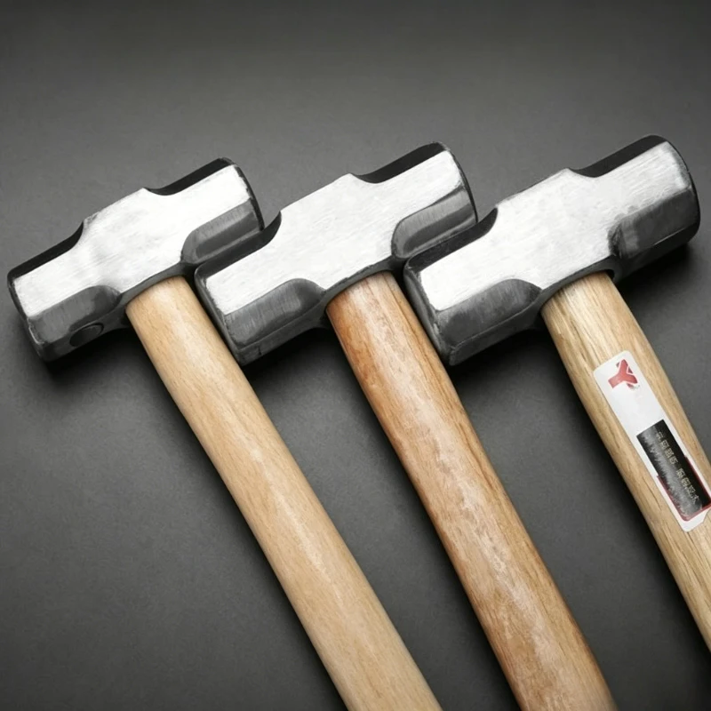 

High Carbon Steel Octagonal Hammer 4/6/8 Pound Hammer Multifunctional Wood Handle Hammers Professional Building Tool Accessories
