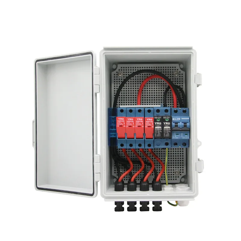 

Solar 4 in 1 out 550V photovoltaic DC distribution box Complete set of combiner box