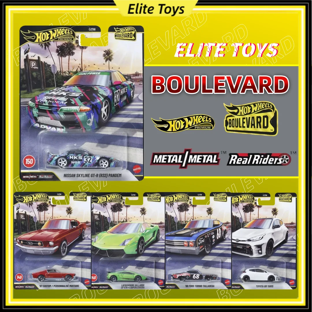 

Новый набор коллекционных моделей автомобилей Hot Wheels Premium Boulevard 2026: Lamborghini, Ford Mustang, Nissan, Toyota, масштаб 1:64, литые под давлением