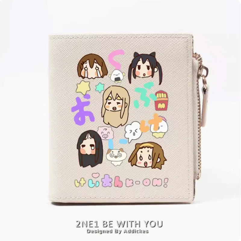 

Anime K-ON Akiyama Mio Tainaka Ritsu Zipper Wallet Fold Bag Multi Card Coin Pocket Holder Fashion Kids Wallets Gift