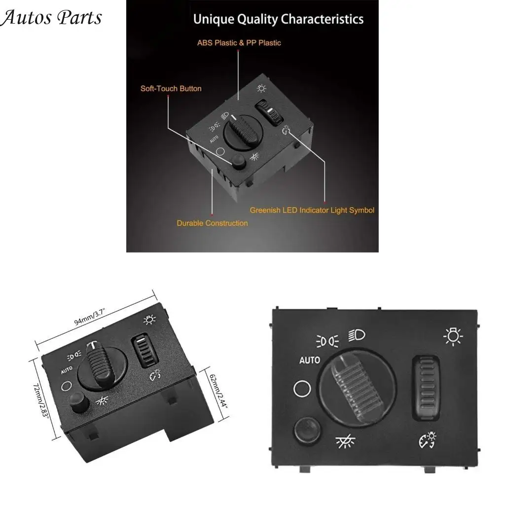 

57BA Headlight Switch Lamp Knob Control Switch Button OEM:19381535