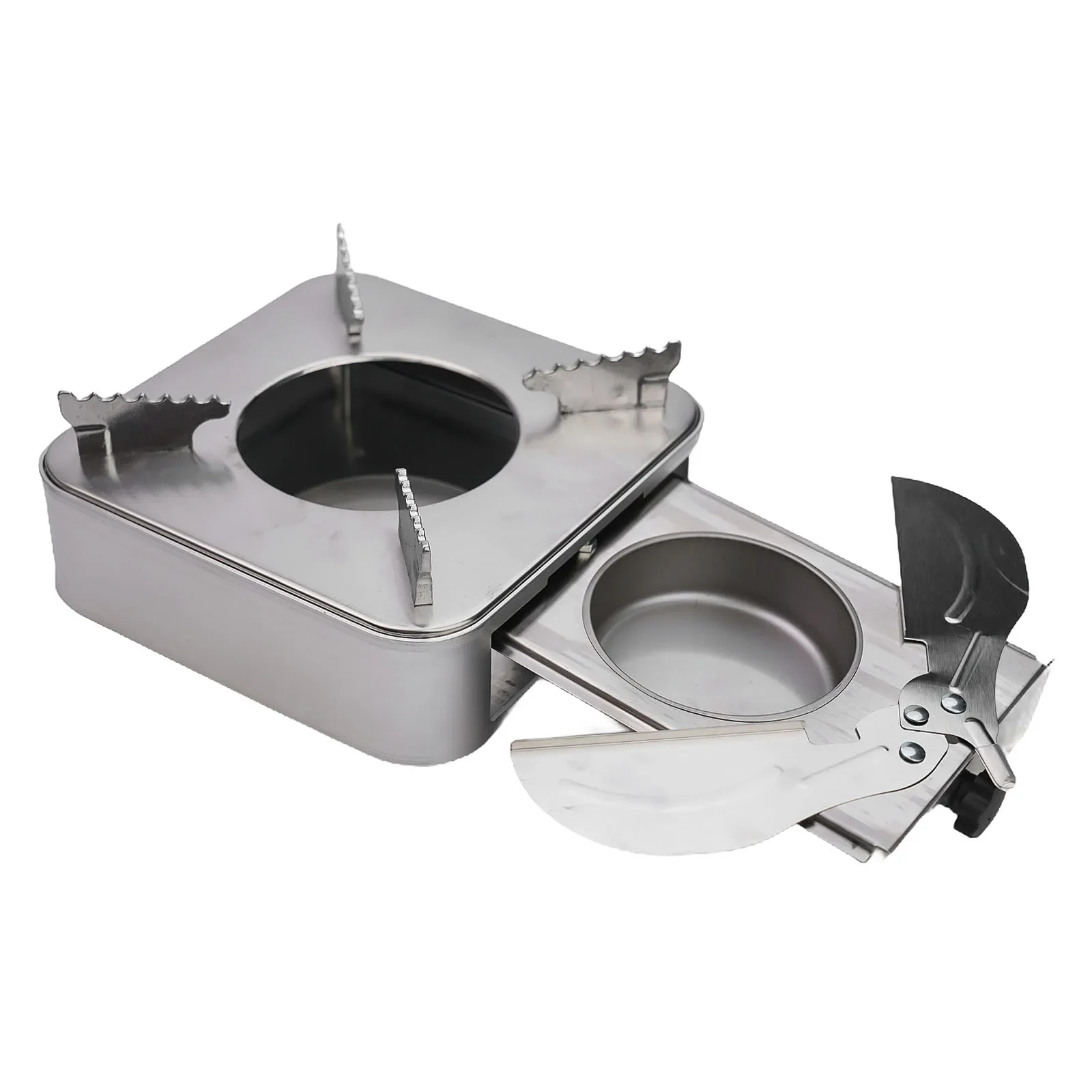 

Stainless Steel Drawer Type Alcohol Stove Alcohol Furnace Outdoor Camping Stove Alcohol Stove Drawer Type Pull Design