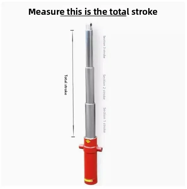 Suitable for Tractor Agricultural Tricycle Four Different Hand-held Tractor Modified Dump Truck Hydraulic Cylinder Hydraulic Top