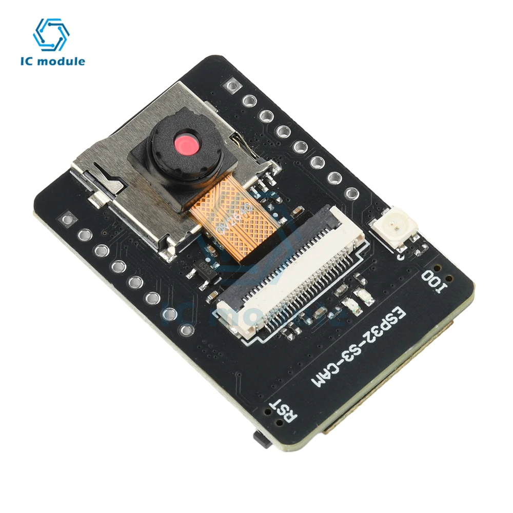 ESP32-S3-CAM WIFI BT Development Board Camera Module Paired With Ov2640 Camera N16R8 Version Type C Interface