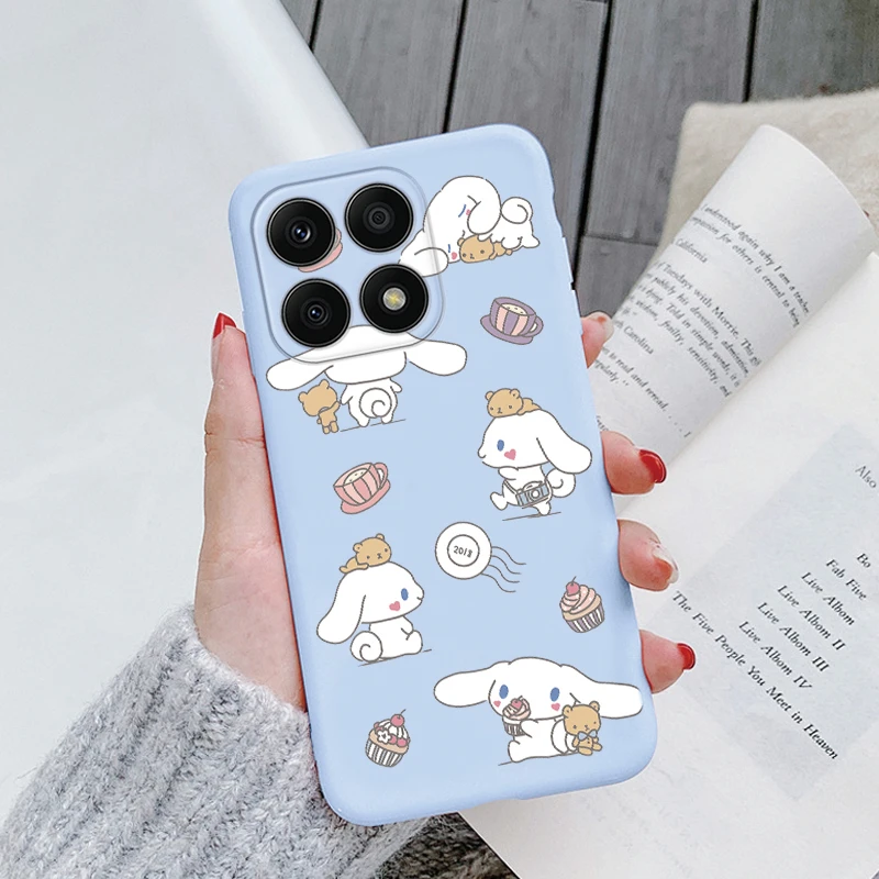Чехол для телефона Honor X6A Sanrio Kuromi Melody мультяшный Чехол Мягкий силиконовый чехол для HonorX6A X6 A Coque 6,56 дюйма бампер