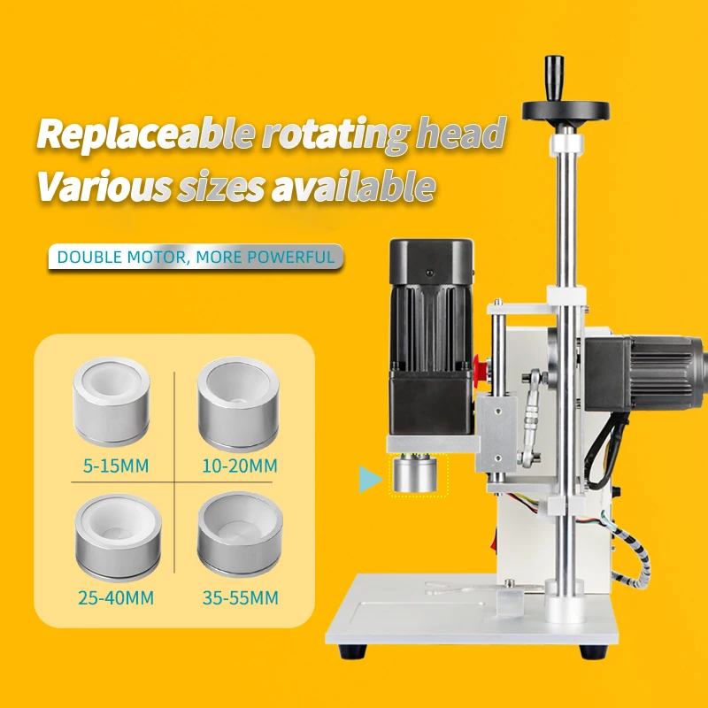 

LYTabletop Semi-Automatic Bottle Capping Machine for Screw Top Unicorn Juice Liquid Spray Cap Twist Glass Dropper Capper 10~60mm