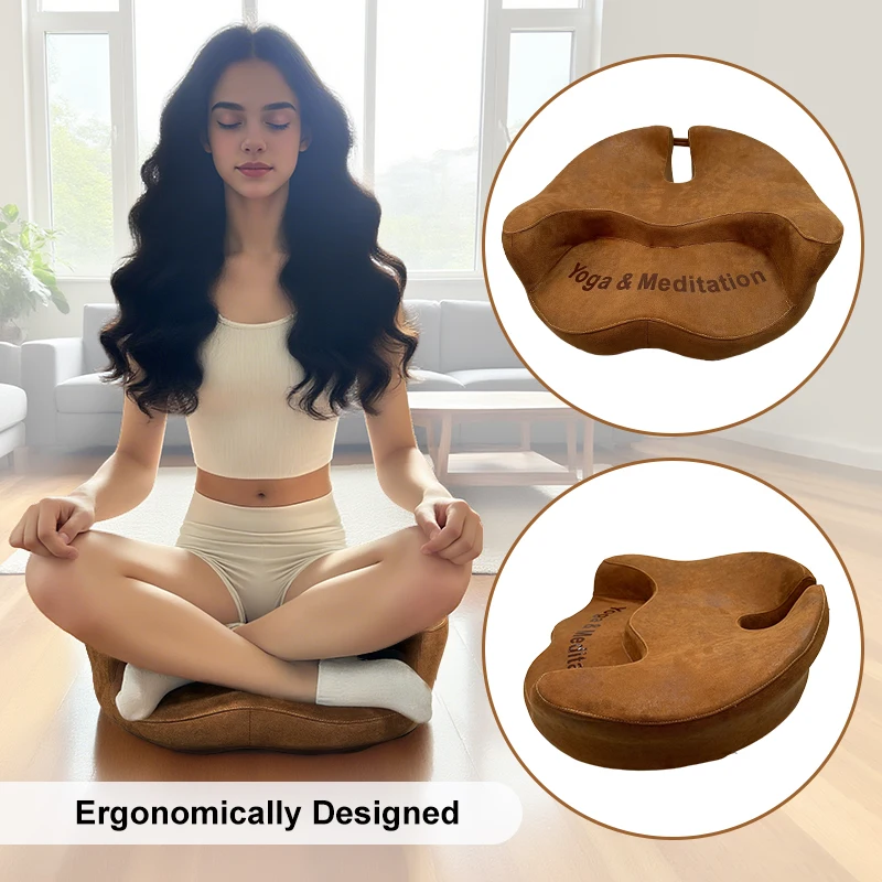 Portable Meditation Cushion — Faerie’s Perch of Quiet (Memory Foam, Ergonomic Design) 1
