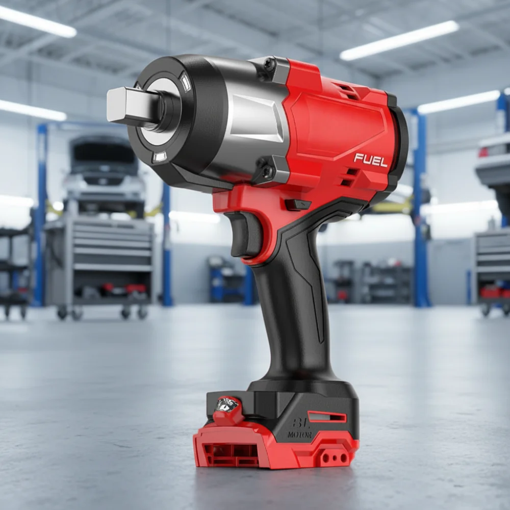 21V heavy duty cordless impact wrench with torque up to 1300 Nm, 3/4 inch drive head for industrial applications