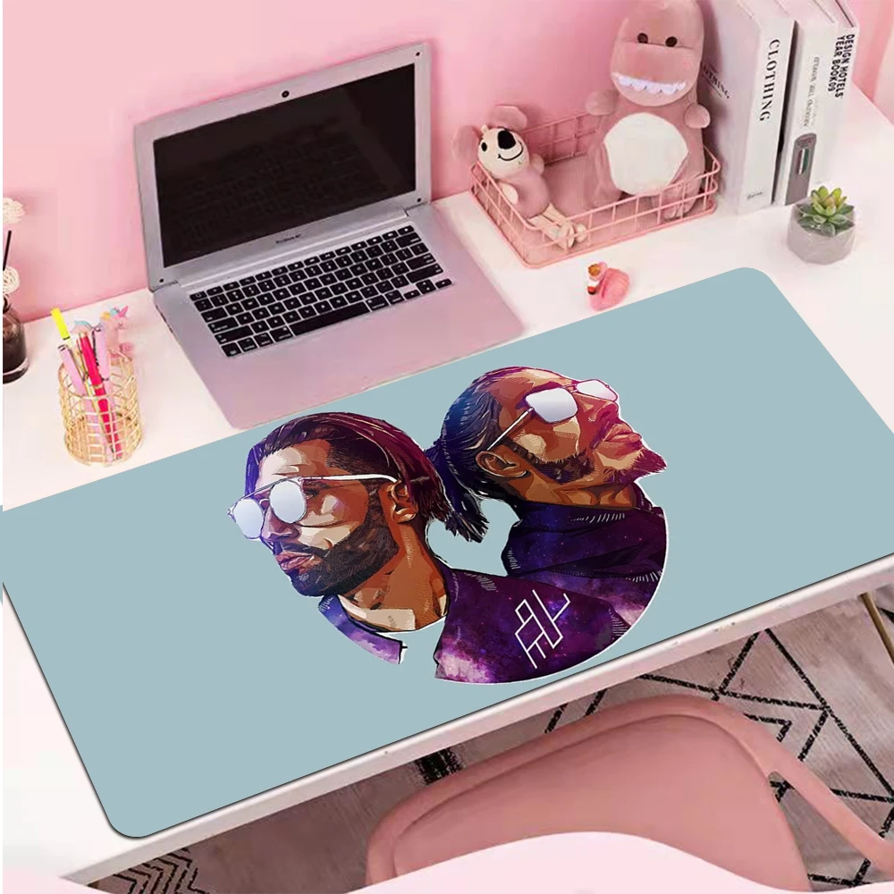 PNL QLF Rapper Singer XXL Mouse Pad Desk Mat Gaming Accessories Keyboards Computer Mousepad Deskmat Tapis De Souris Keyboard Pad