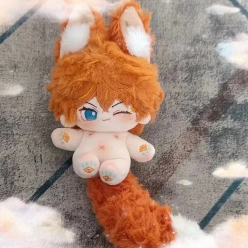 10cm Genshin Impact Plush Toys Tartaglia Cotton Doll Magnetic Tail Soft Stuffed Plushie Dolls Anime Figure Children Girl Toys Gi