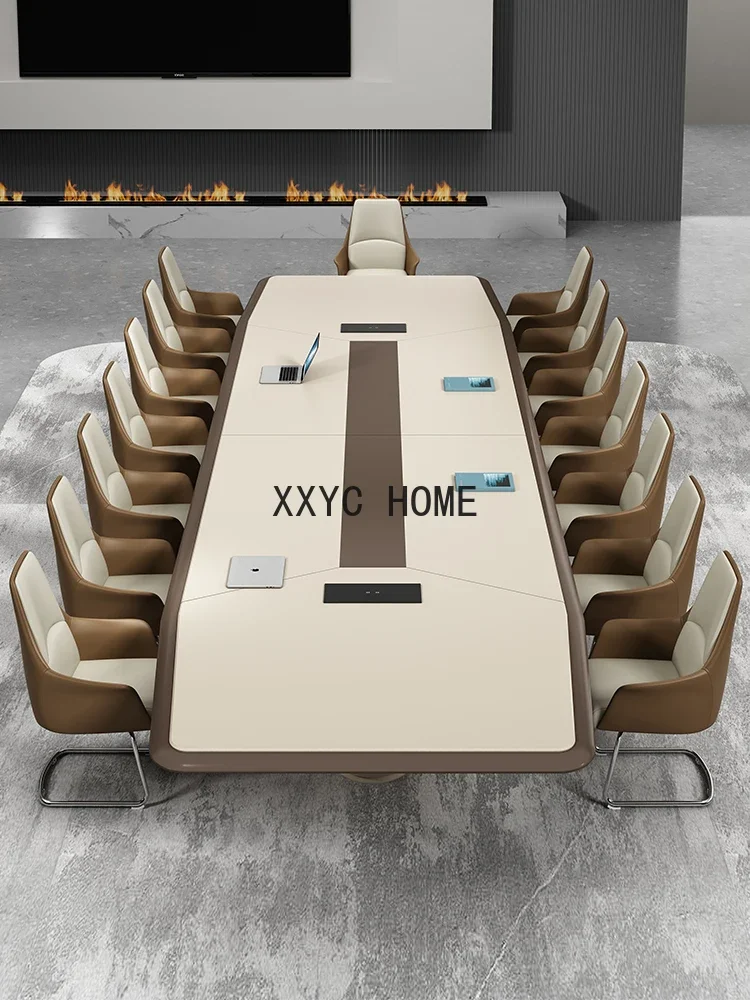 

Business Conference Table Long Table and ChairModern Office Meeting Room Workbench Reception Business Meeting Table