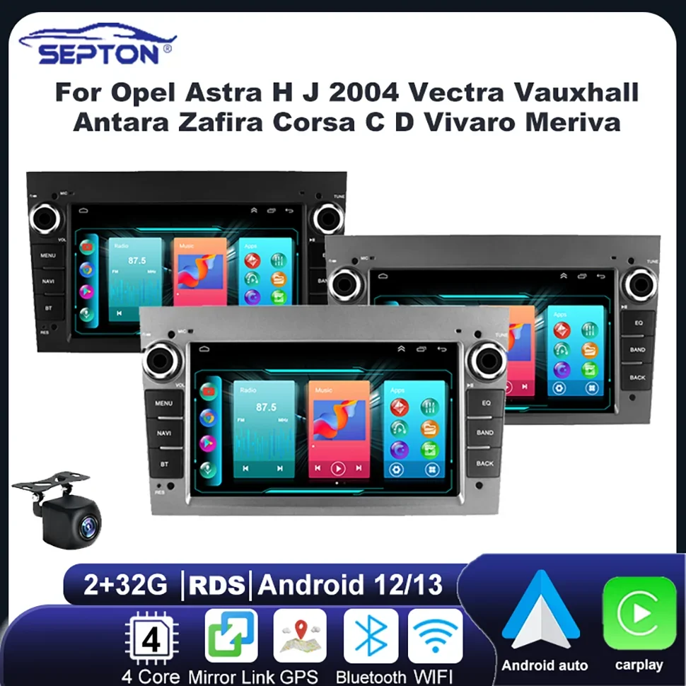 Android Car Radio Multimedia Carplay GPS Players Universal for Opel Astra H J 2004 Para Astra Meriva Vectra Antara Zafira Corsa