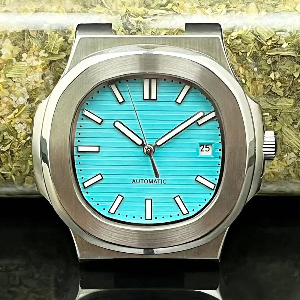 Men's automatic mechanical wristwatch, equipped with MIYOTA 8215/ST1612 movement, 40mm stainless steel case, unmarked bezel