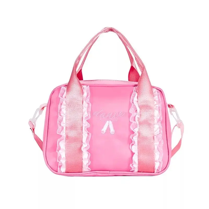 Bolsas de baile para niños, bolsos de hombro para niños, mochilas de Ballet latino, Satchel estampado, zapatos de encaje de princesa, tote, NAB174