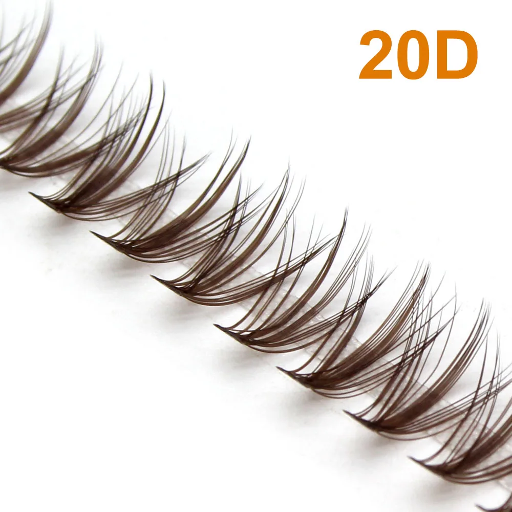 Extensión de pestañas DIY, pestañas postizas de visón ruso, paquete de pestañas llamativo, herramienta de maquillaje de pestañas de racimo de tiras suaves