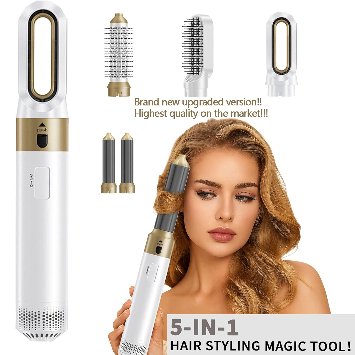 For Dyso Air 5-in-1 Styling Set Hair Dryer Hair Straightener Hot Air Comb Professional Barber Styling Tools And Equipment Gift