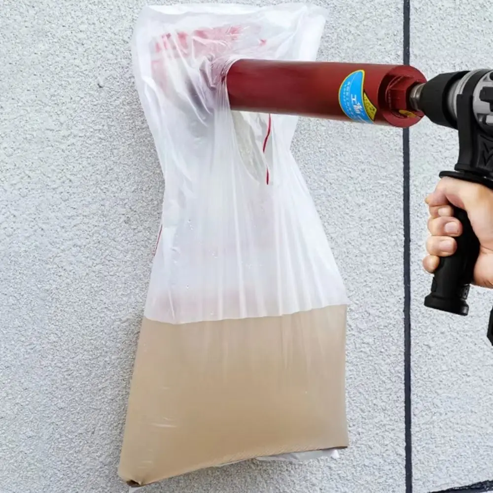 Portable Plastic Wall Drilling Catch Bag Self Adhesive Disposable Drilling Dust Bag Water Catch Bag