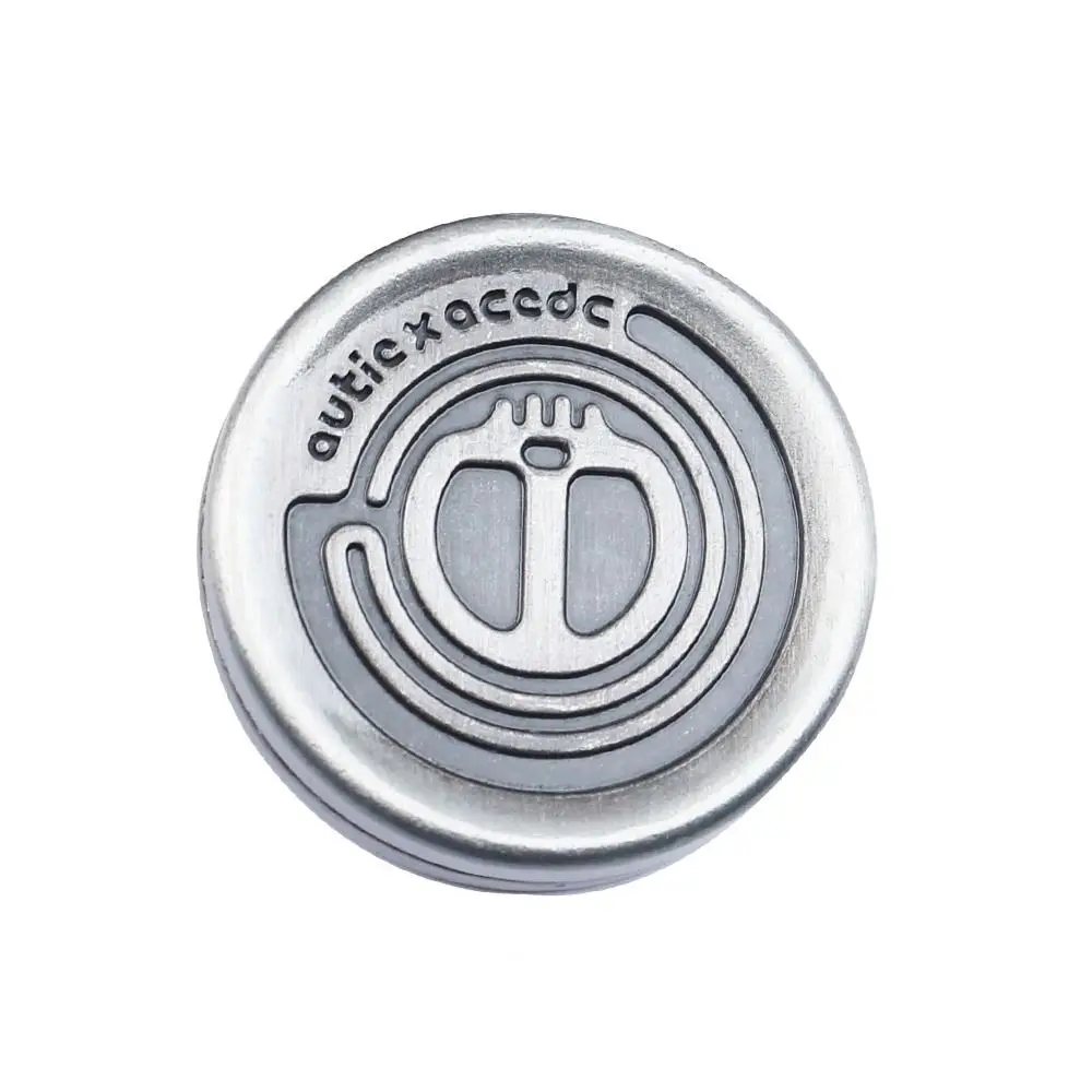 Desk Tactile Coin Devil Milk Cap Hand Spinner Sensory Toys Metal Fidget Toys Vintage Look Zinc Alloy Fidget Slider Adult Gifts