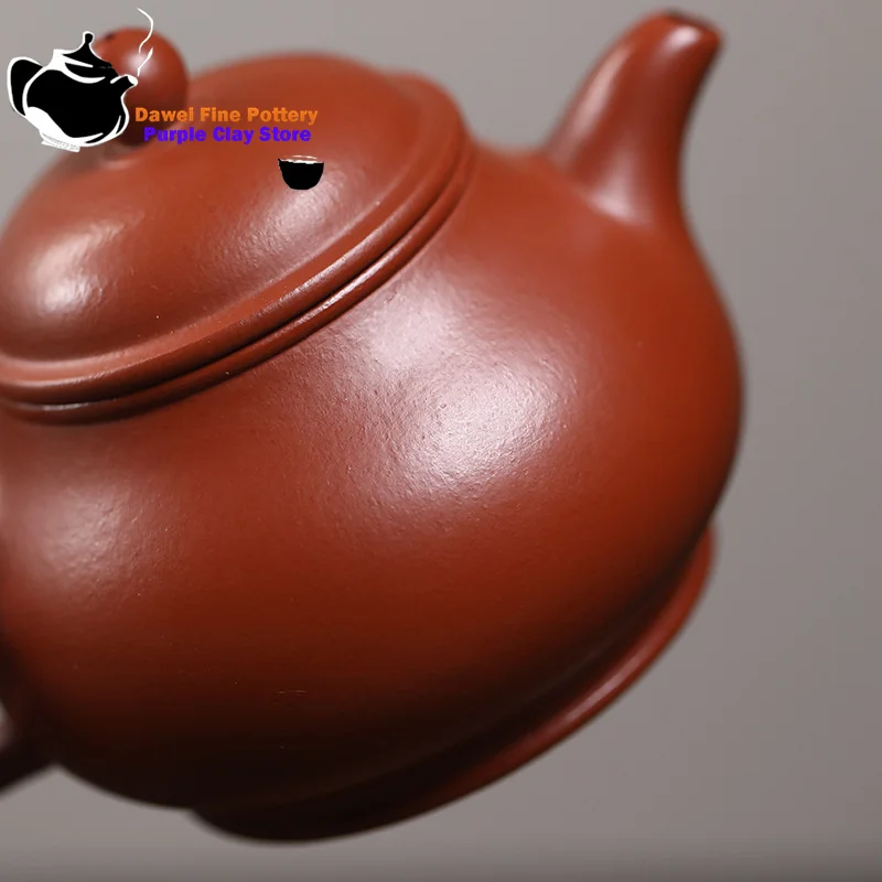 Yixing fioletowy gliniany czajniczek, oryginalna ruda, glina cynobrowa, czajniczek Pan, zestaw do herbaty Kung Fu, dzbanek do herbaty w stylu chińskim, 200ml