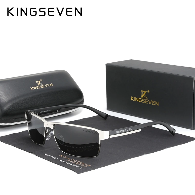 KINGSEVEN Neue Photochrome Sonnenbrille Männer Chameleon Polarisierte Pilot Sonnenbrille Fahren Platz Brillen männer Sonnenbrille Männlich